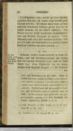 §21. Leo der dritte wird zum römischen Pabst erwählt