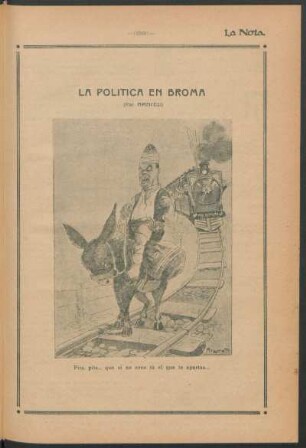 La política en broma