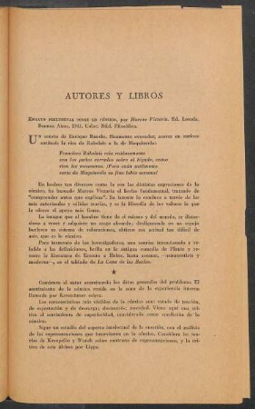 Autores y libros