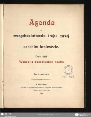 2: Druhi dźěl. Wosebite božosłužbne skutki