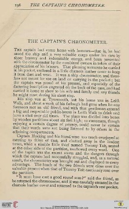 The captain´s chronometer