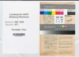 Entnazifizierung Paul Schaefer, geb. 17.12.1891 (Architekt)