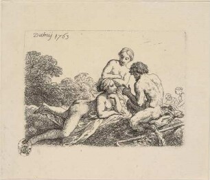 Satyr bei den Nymphen