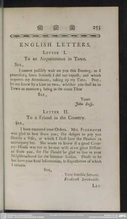 English letters