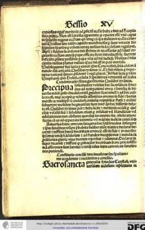 Condemnatio illius propositionis Quilibet tyrannus.