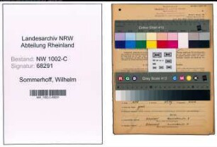 Entnazifizierung Wilhelm Sommerhoff, geb. 16.08.1900 (Vertreter)