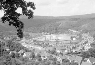 Mettlach: Blick von oben auf Mettlach