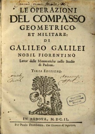 Le operazioni del Galileo Galilei