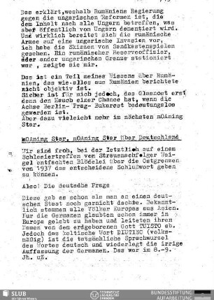 Moaning Star, Moaning Star über Deutschland