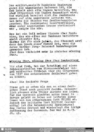 Moaning Star, Moaning Star über Deutschland