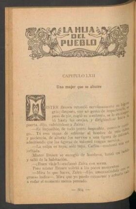 Capítulo LXII - Una mujer que se aburre