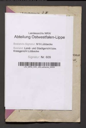 Erblasser: Möhlmann, Friedrich, geb. Hovemeyer: