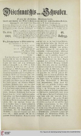 19: Die Säkularisation in Württemberg