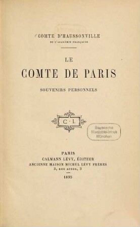 Le comte de Paris