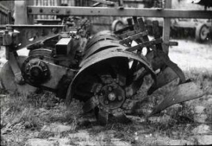 Zur Häufelfräse umgebaute Hackfräse des IML