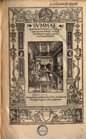 Svmmae [Summae] Quaestionum Ordinariarum Theologi recepto pr[a]econio Solennis Henrici A Gandauo, cum duplici repertorio, Tomos .... 2