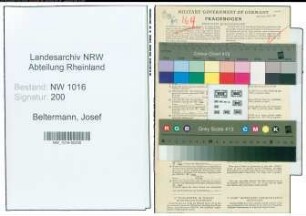 Entnazifizierung Josef Beltermann , geb. 04.10.1899 (Angestellter)