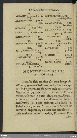 Monitiones De His Autoribus