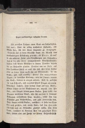 Popes merkwürdiger lebhafter Traum.