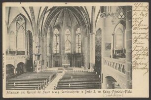 Ansichtskarte Altarraum der Garnisonkirche, Kaiser-Friedrich-Platz [2/3]