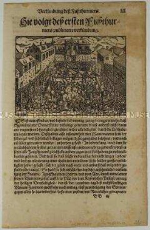 Fußturnier (Seite III aus dem Turnierbuch/2. Teil)