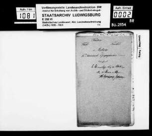 Verschiedene historiographische Notizen zum Oberamt