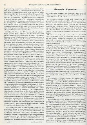 232-233 [Rezension] Stackhouse, Max L., Apologia