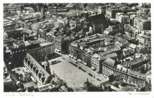 Leipzig: Marktplatz ; Orig. Fliegeraufnahme