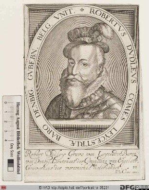 Bildnis Robert Dudley, 1564 Baron of Denbigh and Earl of Leicester