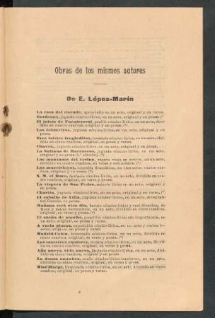Obras de los mismos autores