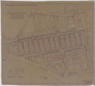 Döllgast, Hans; München; Großsiedlung Neuhausen - Lageplan
