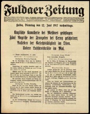 Ausgabe vom Dienstag, den 12. Juni 1917.