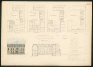 Wohnhaus für zwei Familien: Lageplan, Grundrisse, Schnitte, Ansicht 1:200