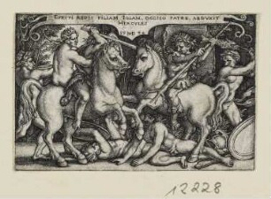 Herkules raubt Jole, Blatt 10 der Folge "Arbeiten des Herkules"