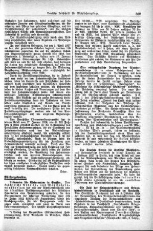 Reichsgesetzliche Regelung der Wanderarmenfürsorge [Fürsorgewesen]