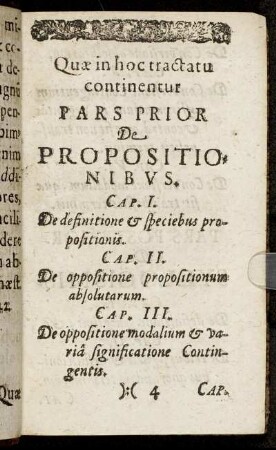 Quæ in hoc tractatu continentur.