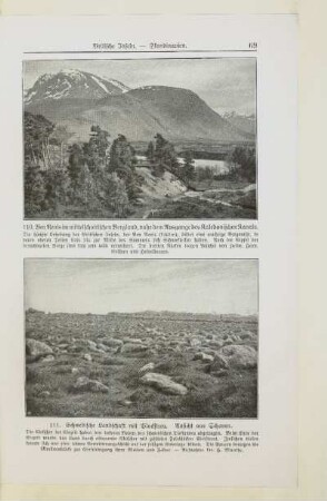 111. Schwedische Landschaft mit Blockstreu. Ansicht aus Schonen