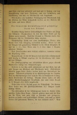 Die körperliche Entwicklung wird geschädigt durch den Alkohol.