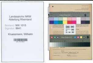 Entnazifizierung Wilhelm Kruessmann , geb. 29.01.1891 (Betriebsleiter)