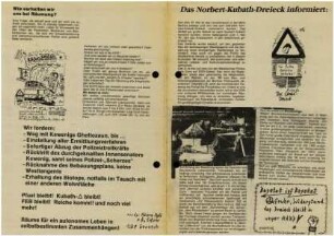 Flugschrift: Das Norbert-Kubath-Dreieck informiert, 1988