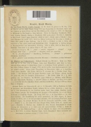 Arndt, Ernst Moritz.