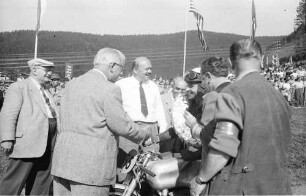 Schauinslandrennen: Siegerehrung; H. P. Müller