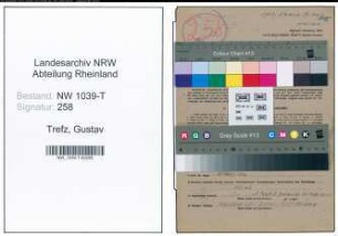 Entnazifizierung Gustav Trefz , geb. 24.02.1920 (Polizeibeamter)