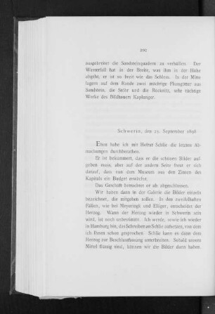 Schwerin, den 23. September 1898