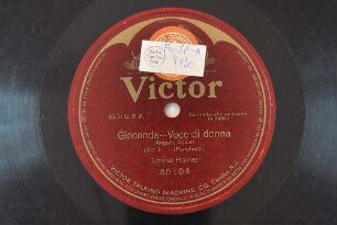 Gioconda - Voce di donna : (Angelic voice); (Act 1) / (Pochielli)