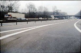 Ausfahrt aus Tangente Nordost (Grötzingen Richtung Heidelberg) zu Nebenfahrbahn Ost (Basel Richtung Heidelberg)