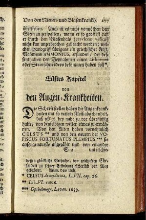 Eilftes Kapitel von den Augen-Krankheiten.