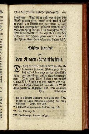 Eilftes Kapitel von den Augen-Krankheiten.