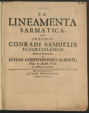Lineamenta Sarmatica