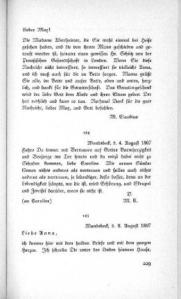 164 Wandsbeck, d. 4. August 1807